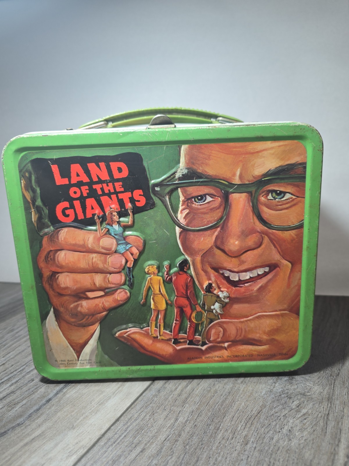 Vintage 1968 Land Of The Giants Metal Lunchbox by Aladdin Industries Vintage 1968 Land Of The Giants Metal Lunchbox by Aladdin Industries