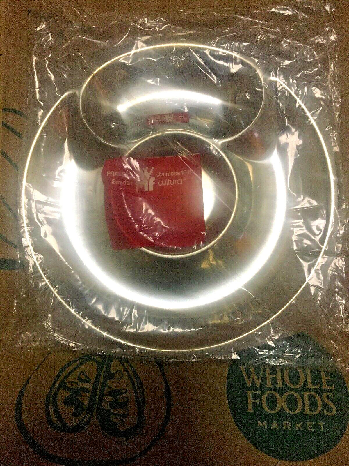 1 vintage Fraser's WMF Stainless Cultura Divided Dish - Brand New - 8/18 Sweden