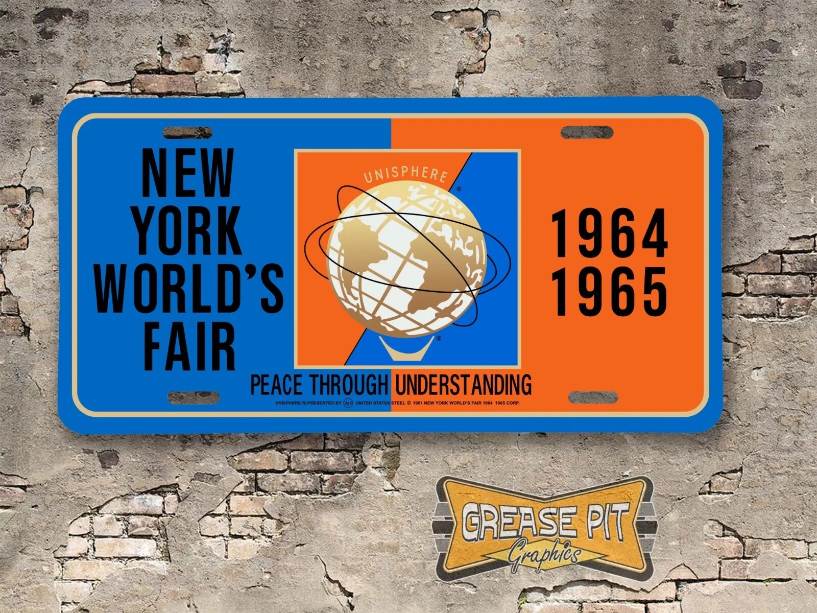 1964 1965 New York World\'s Fair License Plate Novelty License Plate