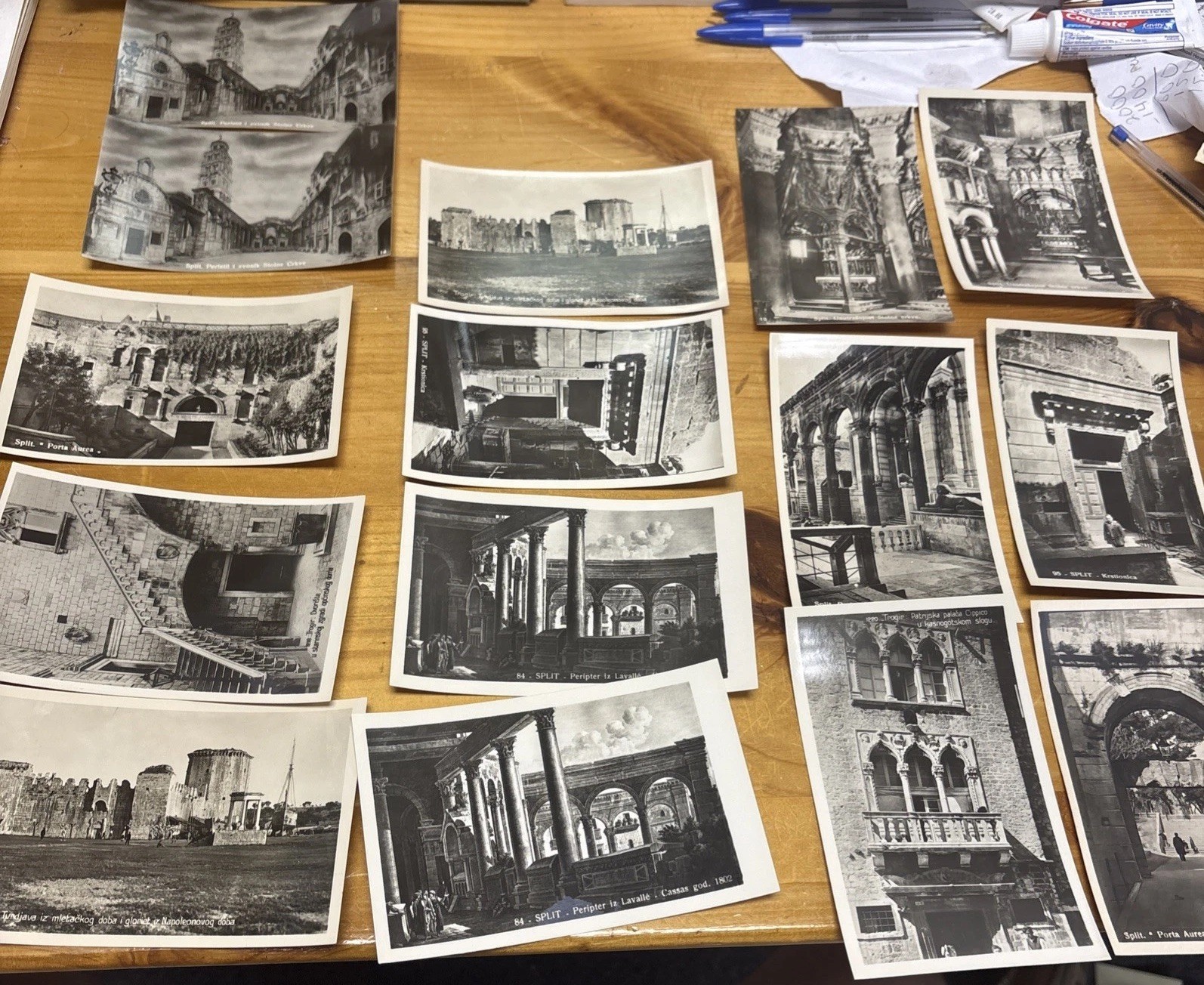 14 Dalmatia Split Architecture Antique Postcards w/ Real Photo RPPC C Stuhler