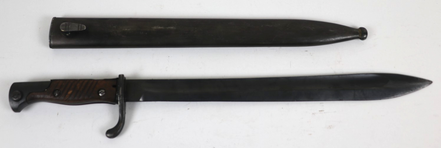 WW1 German Bayonet 98/05 Butcher Blade Mauser 1915 with Scabbard