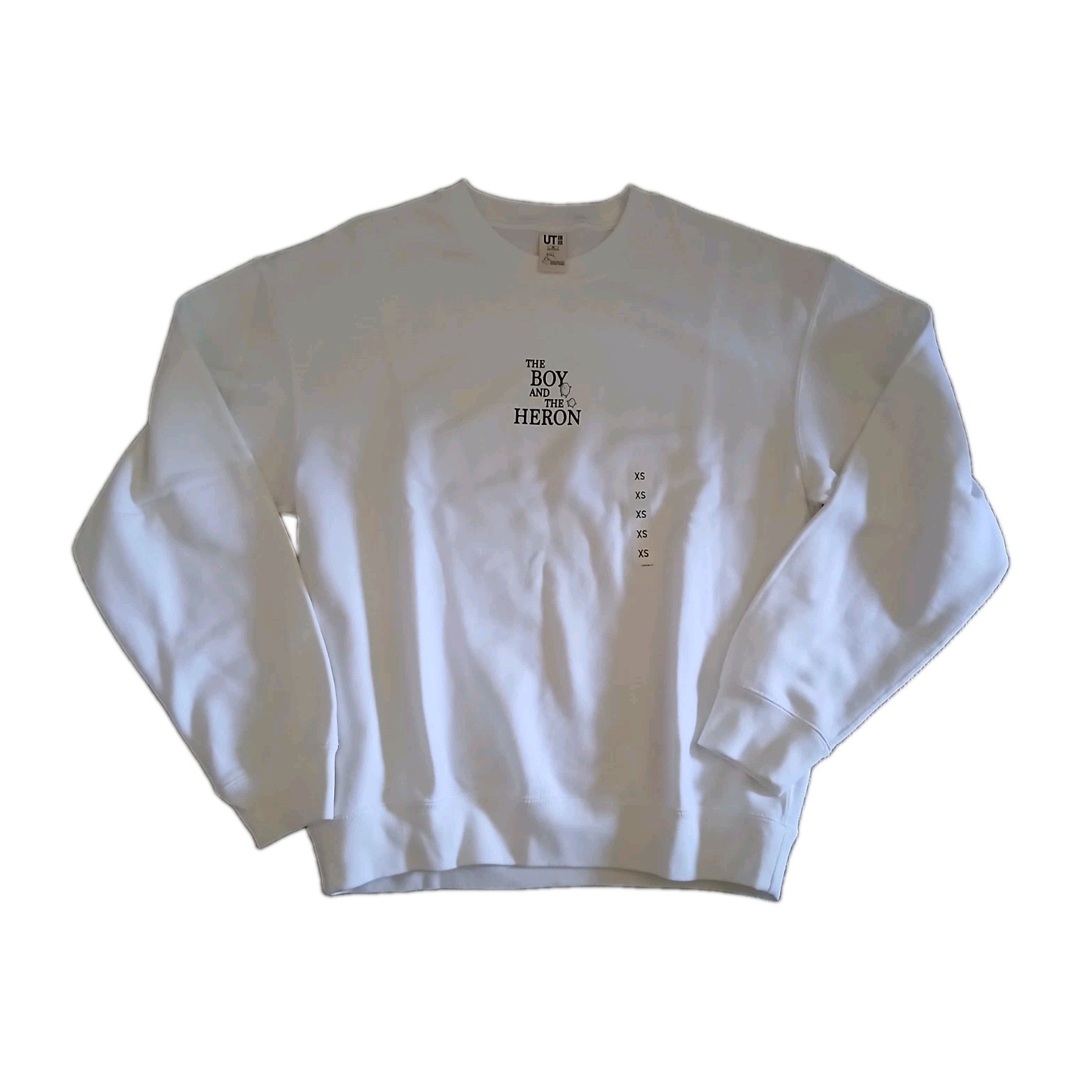 Uniqlo x Studio Ghibli The Boy and The Heron White Cotton Sweatshirt NWOT L