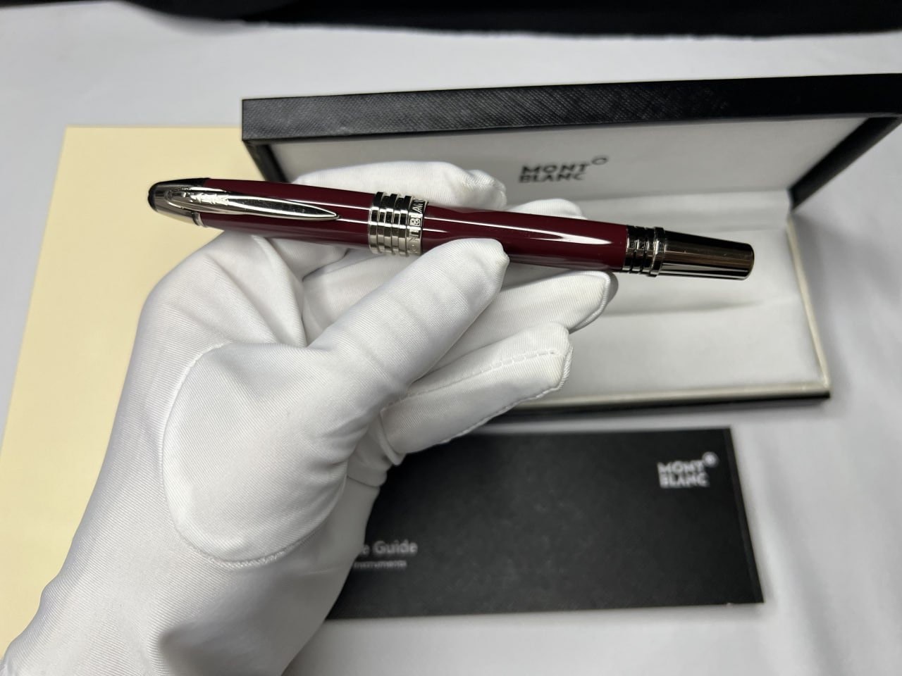 Montblanc JFK 163 Rollerball Pen Burgundy Red Limited Edition 2025 Gift Box New