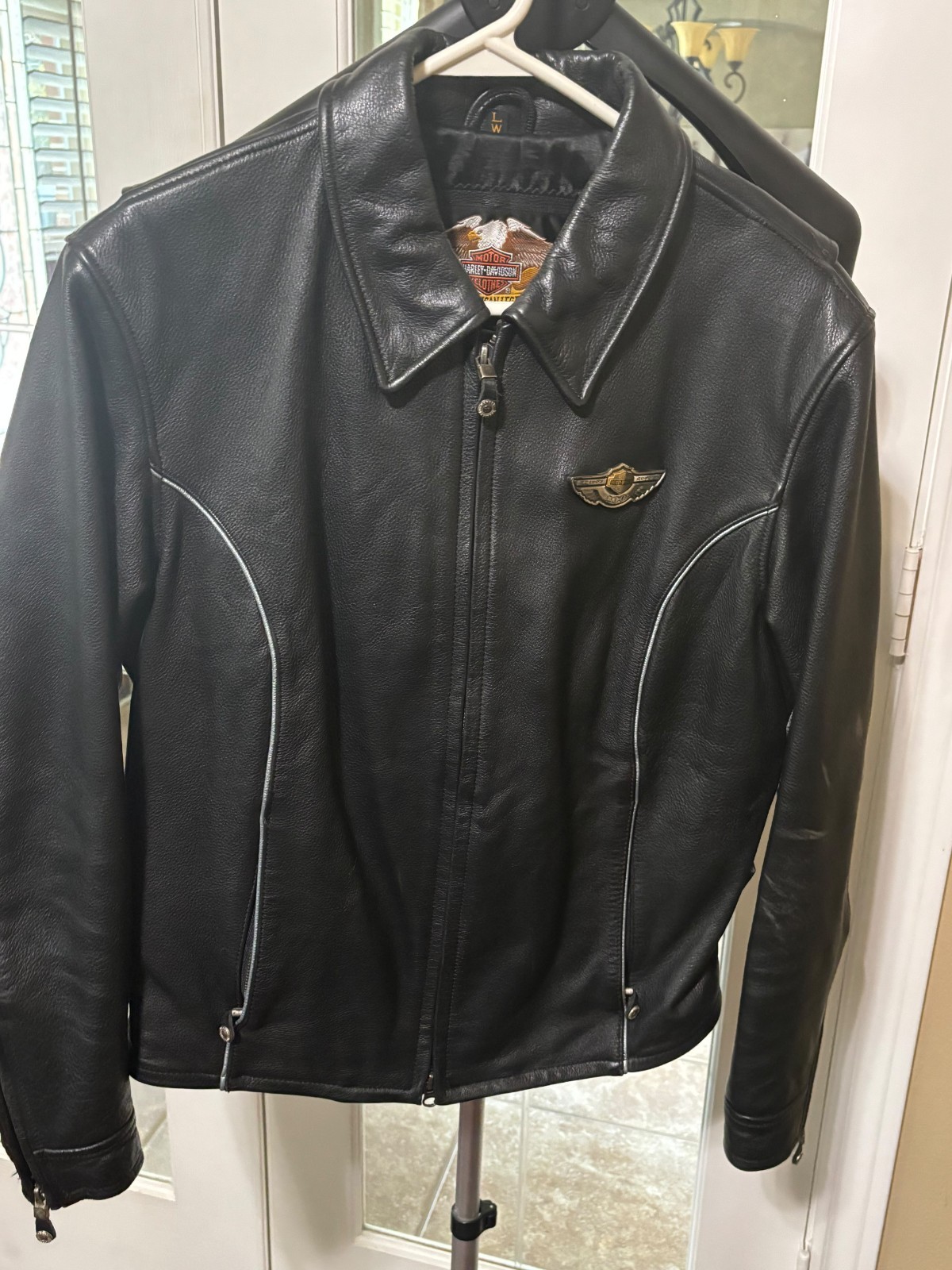 Harley Davidson Women’s L Leather Jacket 100th Anniversary 1903-2003 Centennial