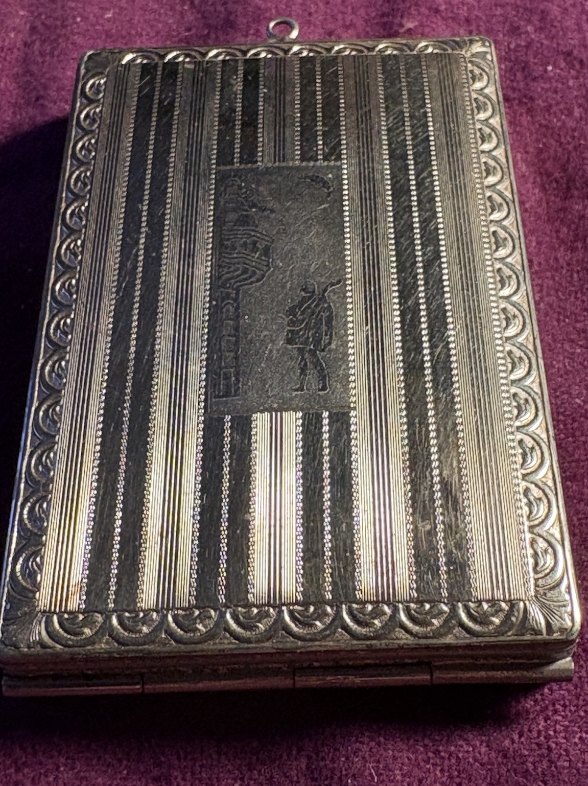 Antique 1920 ‘s R & G Co. Belais 14K White Gold Front Dance Compact, Read 106yrs