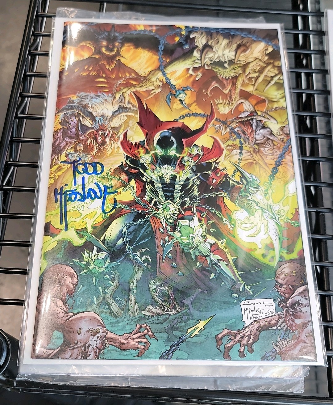 NYCC Exclusive Spawn Signed 2 Comic Set Color & B/W Art Todd McFarlane Image
