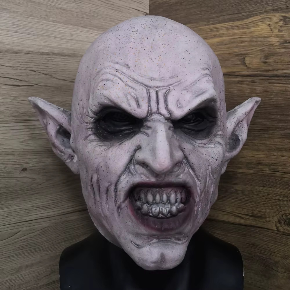 Nosferatu Grey Vampire Latex Scary Halloween Mask Terror Ghost Devil Mask Dance