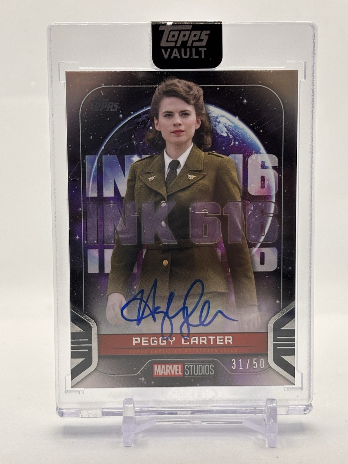 2026 Topps Marvel Vault Peggy Carter INK 616 Auto /50