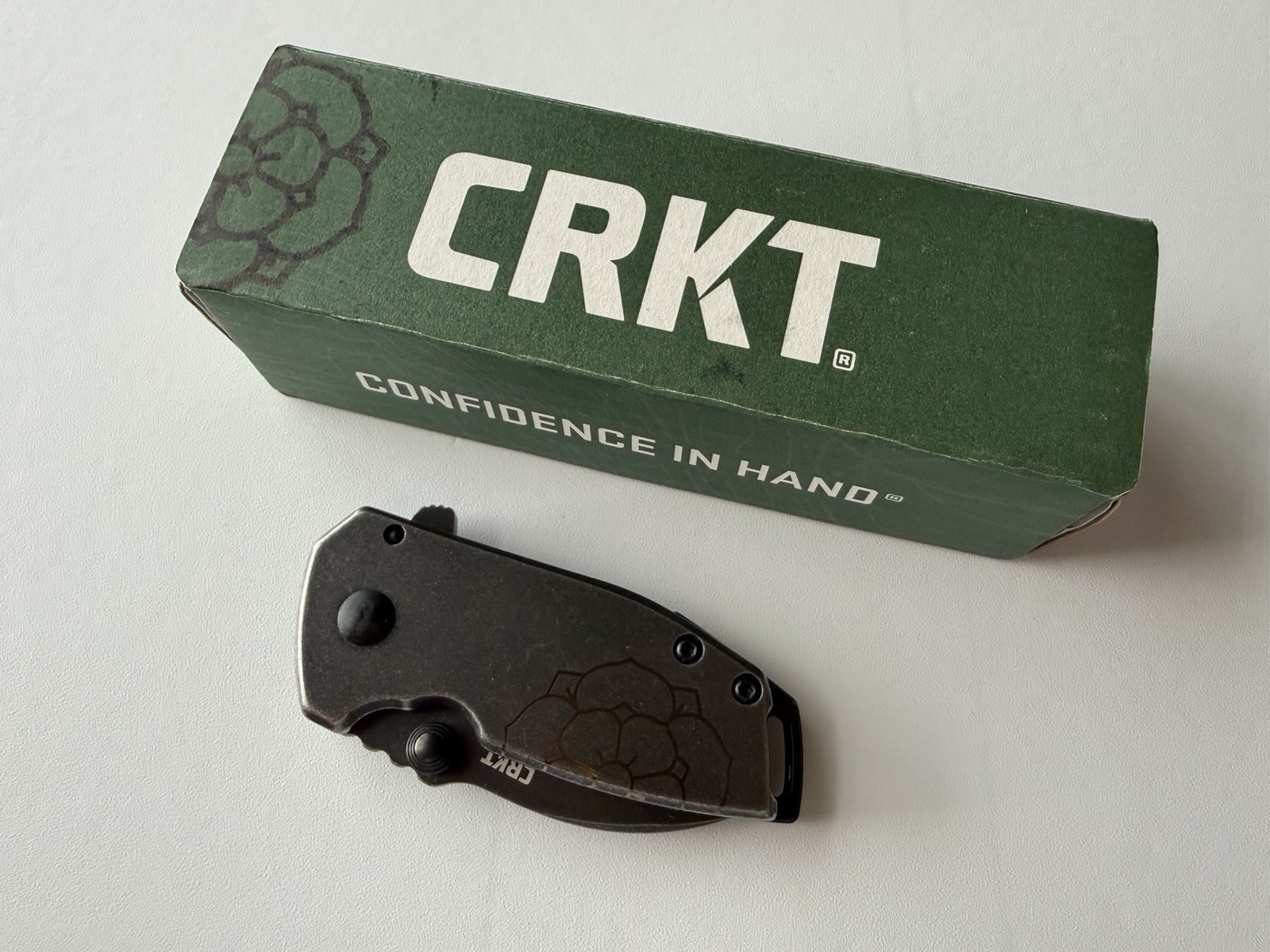 CRKT X BRNLY Squid Compact EDC Folding Pocket Knife Black - Burnley Design