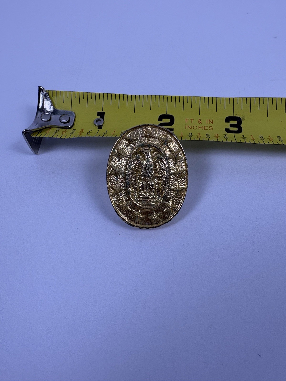 U. S. Navy Sword Replacement Pommel Finger Guard Cap End Gold Tone Eagle Stars