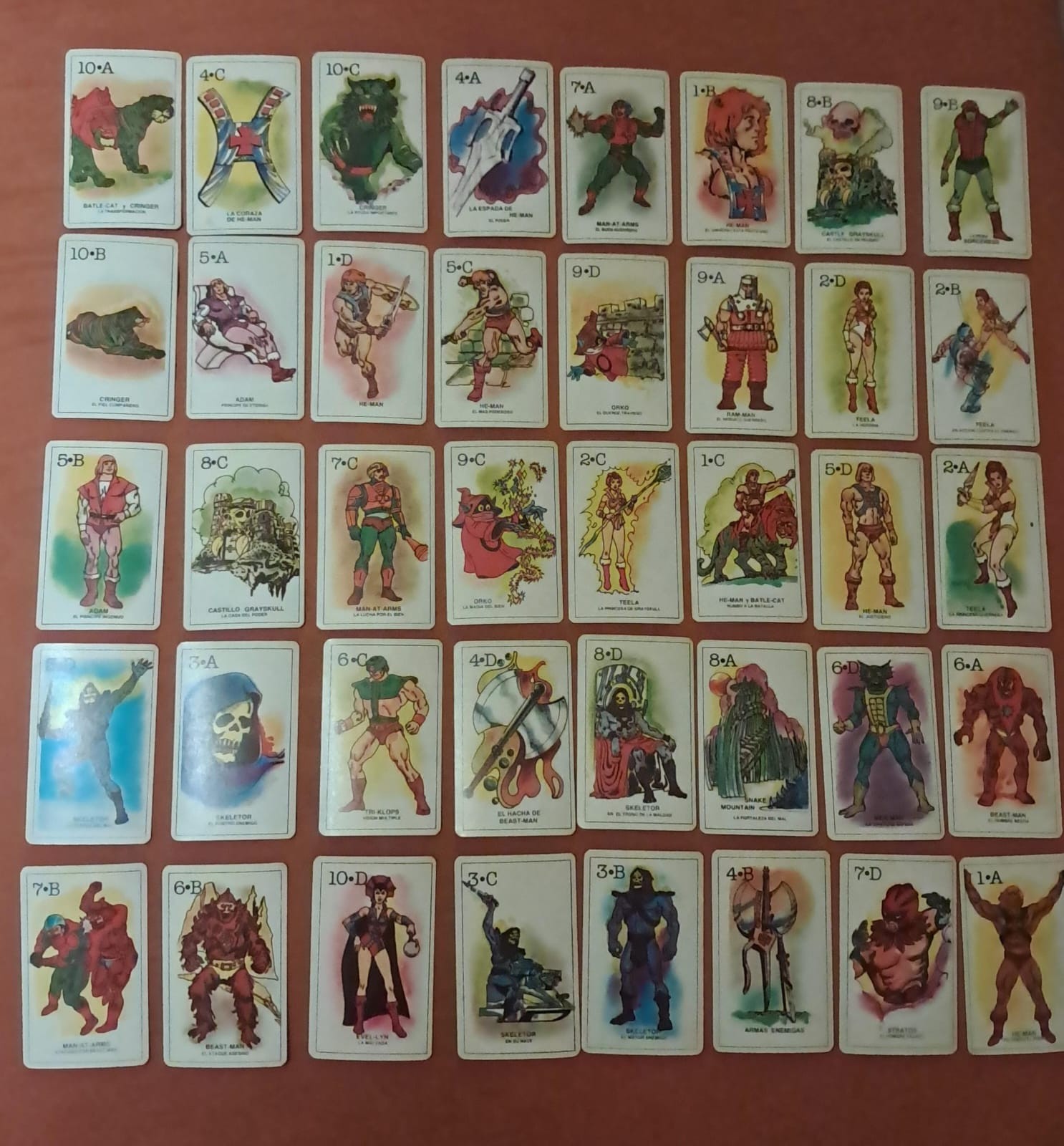 He man  Argentina Deck Of Cards Red Back -  Joker RARE 1985 MOTU