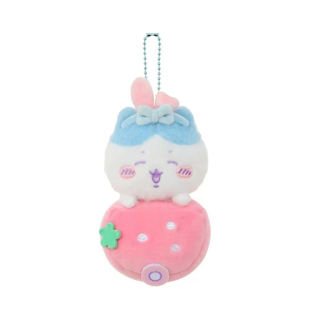 MINISO Chiikawa Sanrio Strawberry Car Plush Keychain Usagi Hachiware Momonga