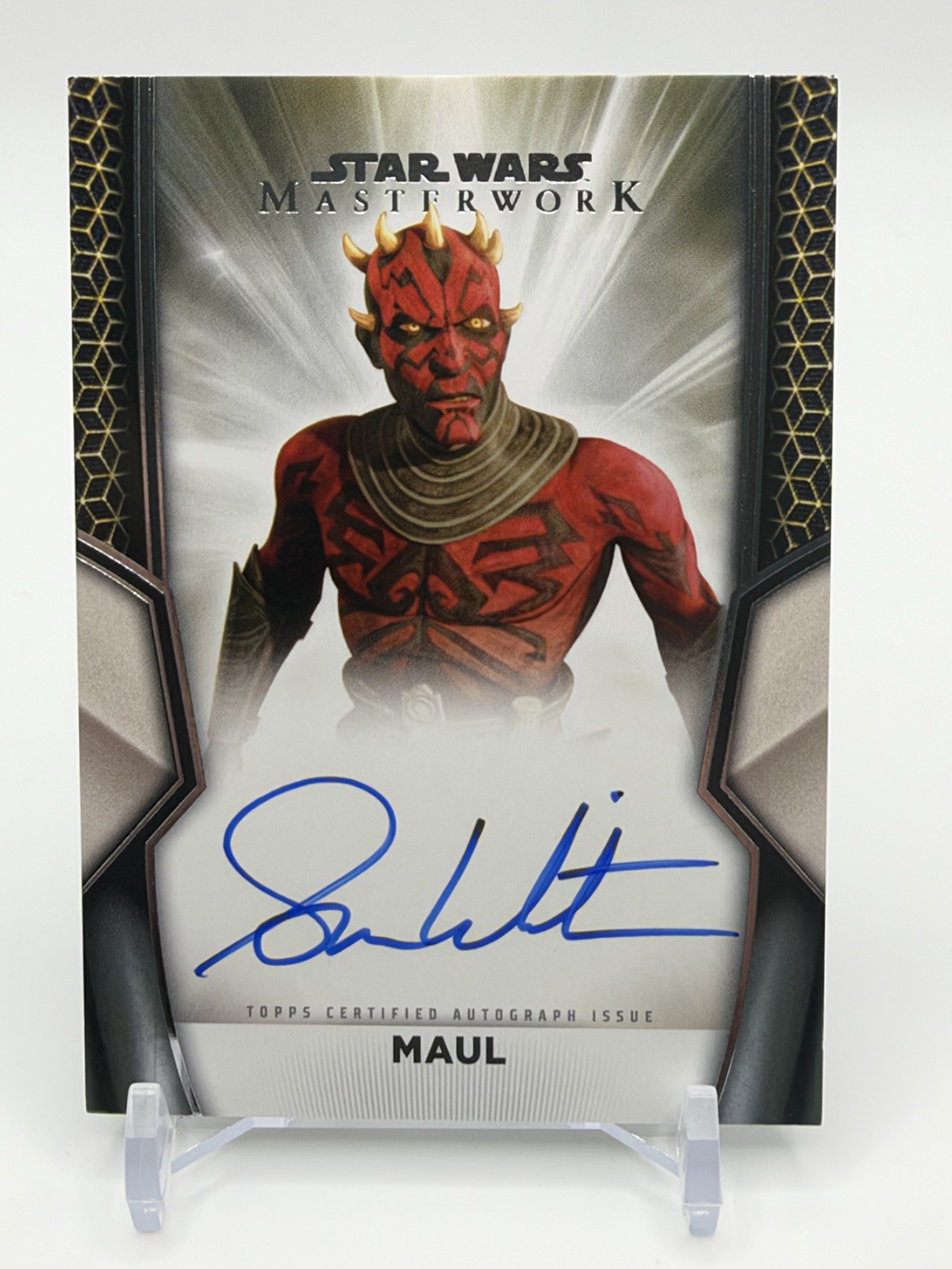 2025 Topps Star Wars Masterwork Sam Witwer as Maul On Card Autograph