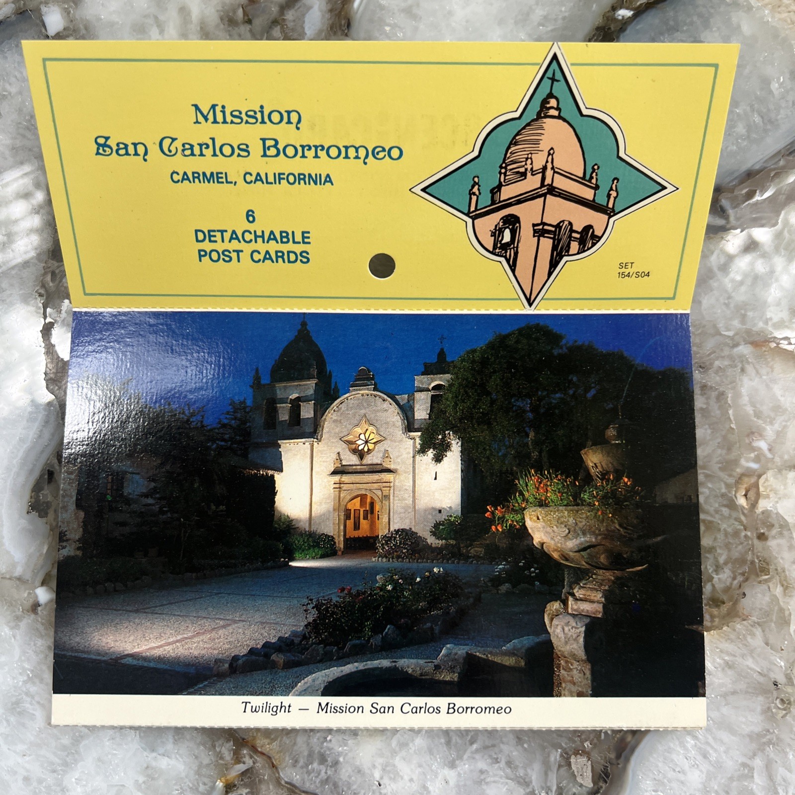 Vintage 1960s Mission San Carlos Borromeo Carmel California Postcard Booklet 6