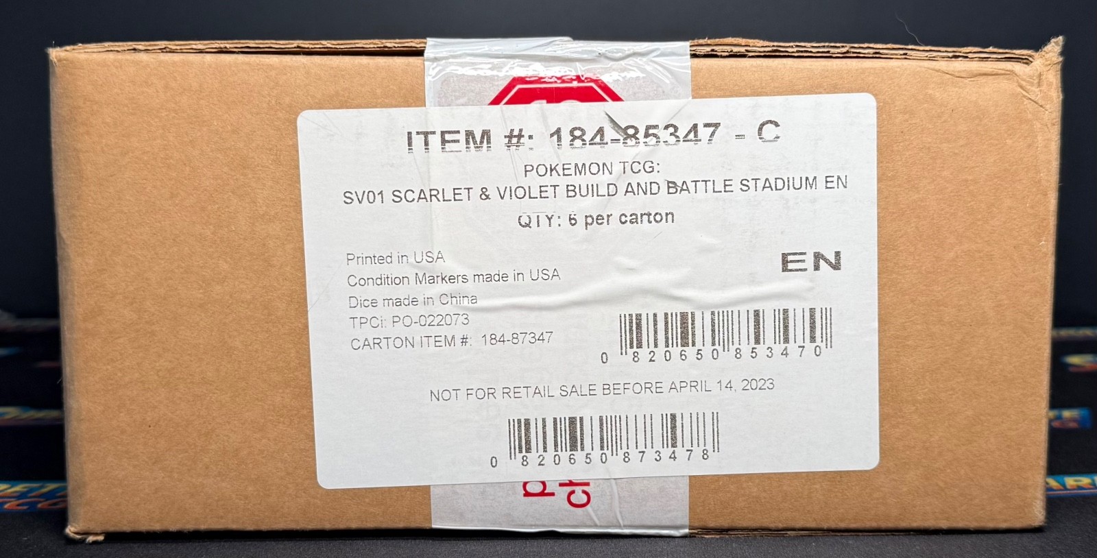 Pokemon Scarlet & Violet Build And Battle Stadium Case Sealed