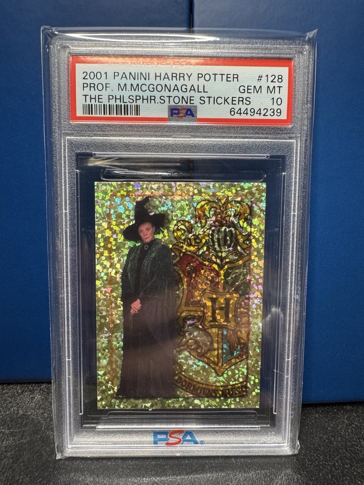 2001 Panini Harry Potter & The Philosopher’s Stone Sticker 128 Mcgonagall PSA 10