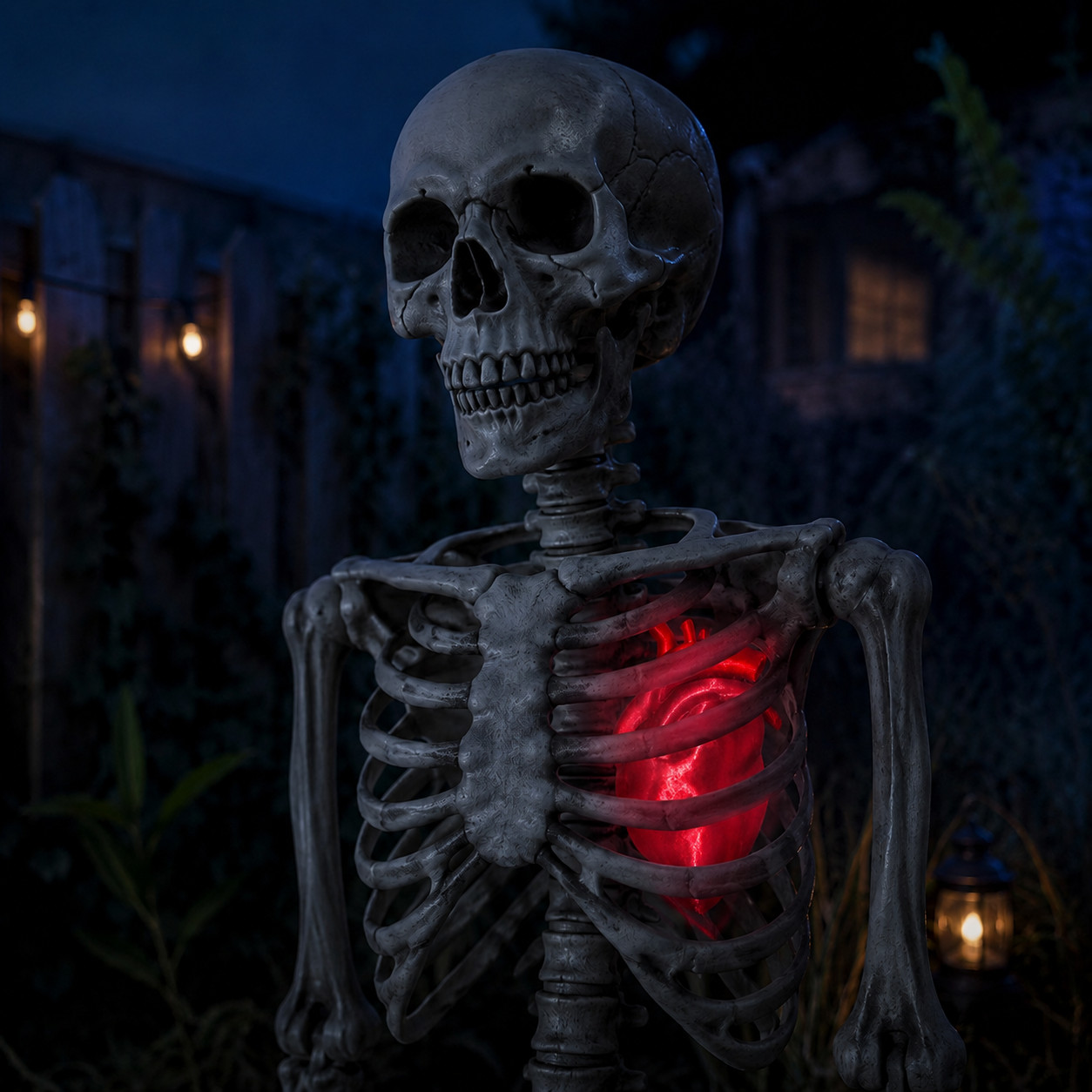 LITE HALLOWEEN ILLUMINATED GLOW HEART FOR SKELETONS & CREEPY FALL CREATURES