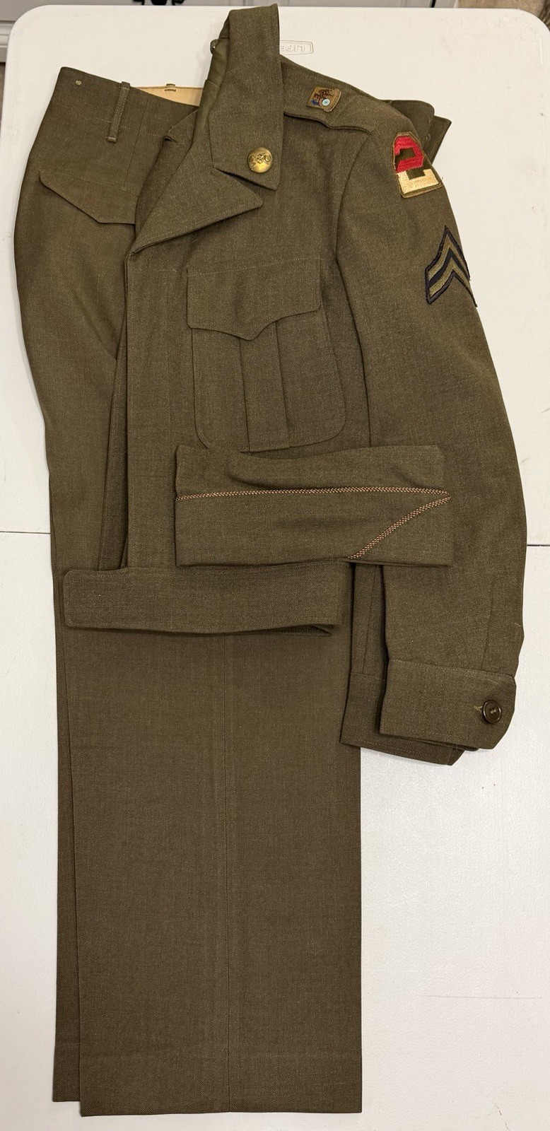 US WWII 8th Army uniform RARE 2nd Chemical Mortar Battalion (\
