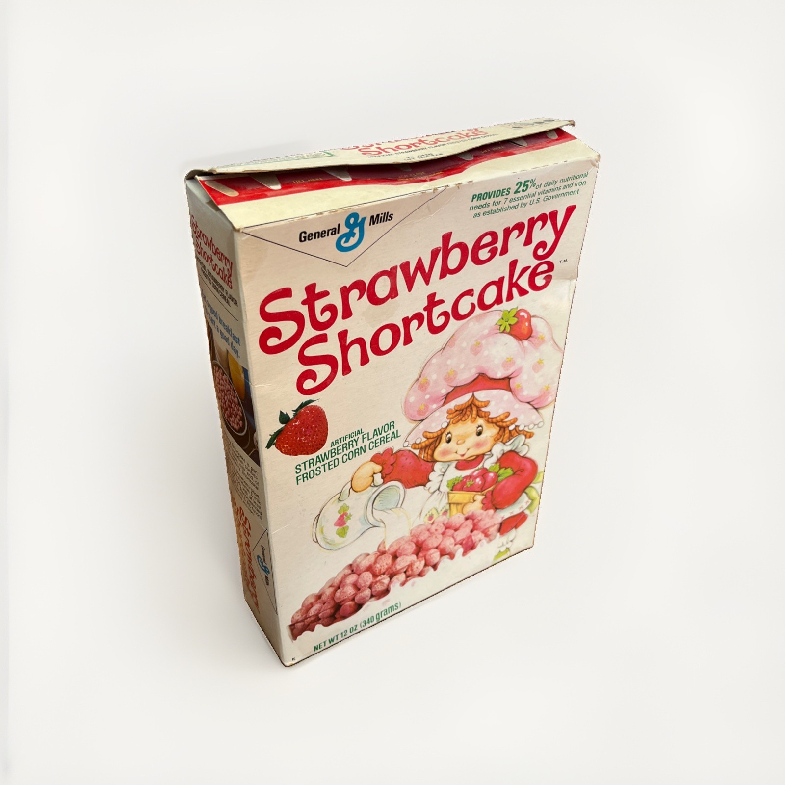 Vintage 1981 Strawberry Shortcake Cereal Box General Mills Original Empty Rare