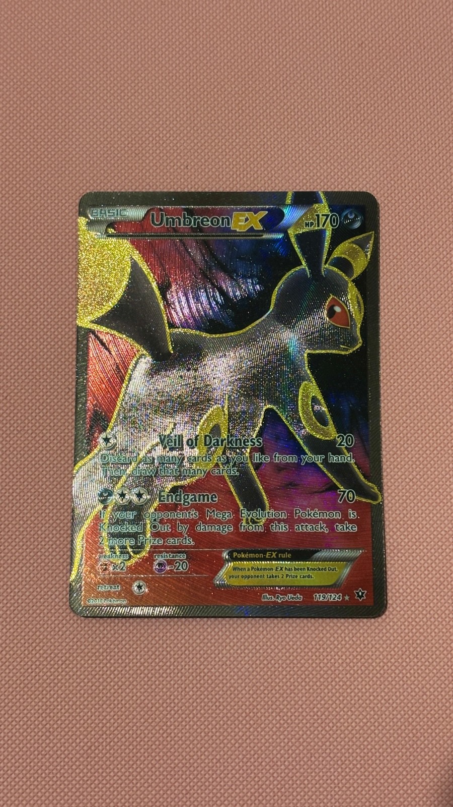 Pokemon TCG Umbreon EX 119/124 Fates Collide English Card