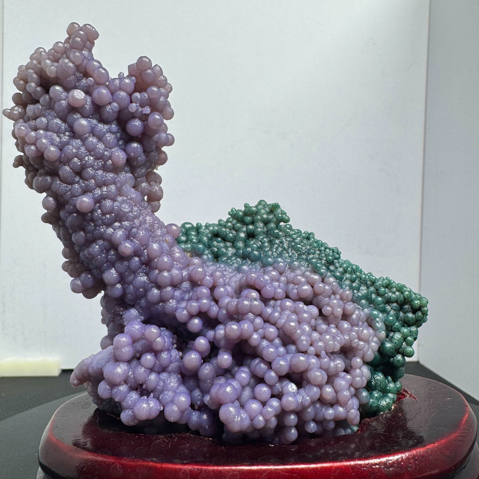 300G Natural purple grape agate quartz crystal granular mineral specimen