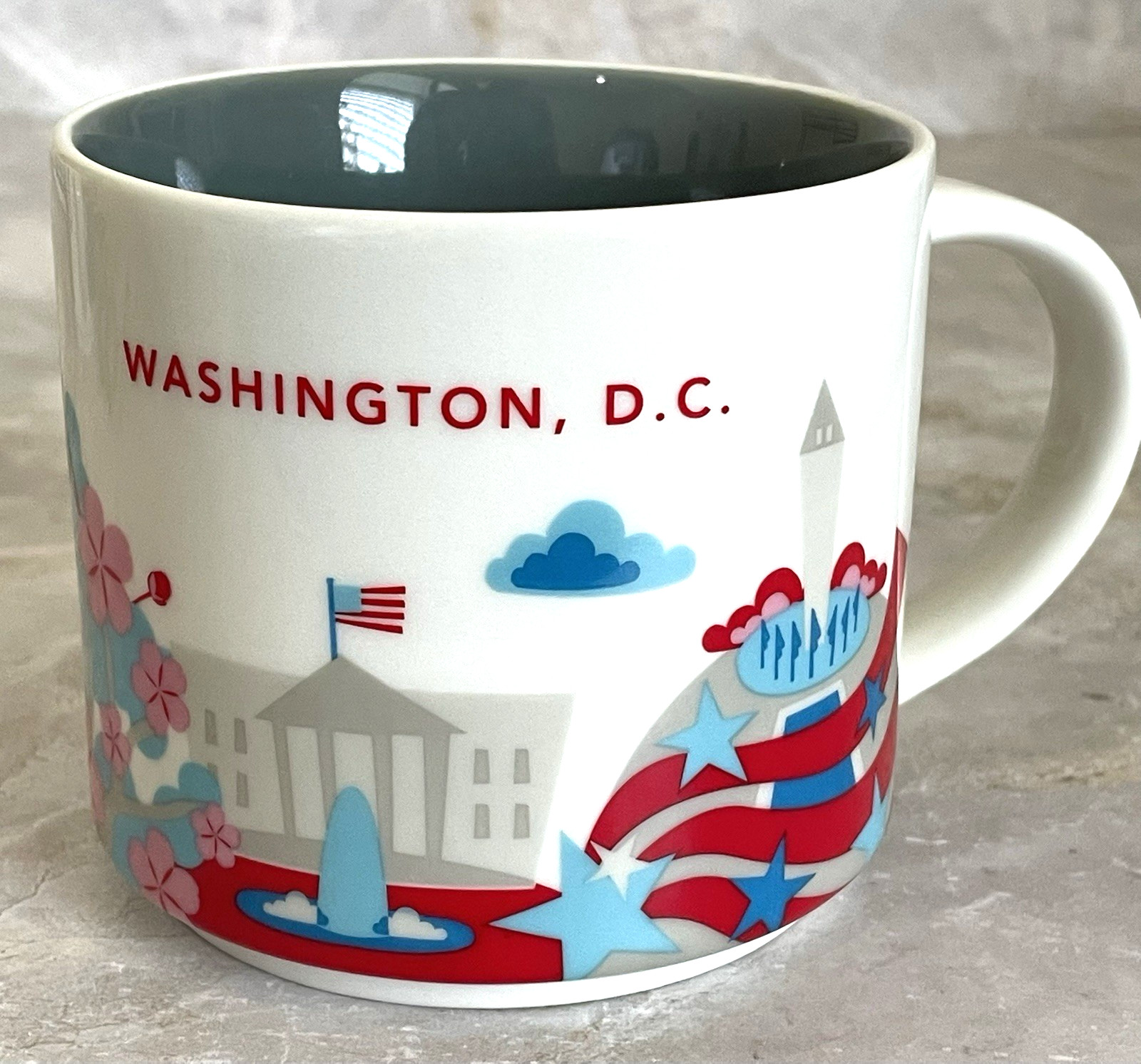 Starbucks Washington DC You Are Here Collection 14oz Coffee Mug Cup 2015