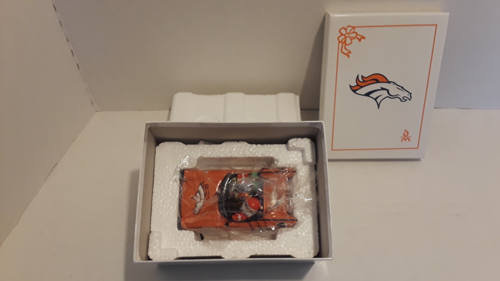 Danbury Mint 2010 Denver Broncos Christmas ornament 57 Chevy