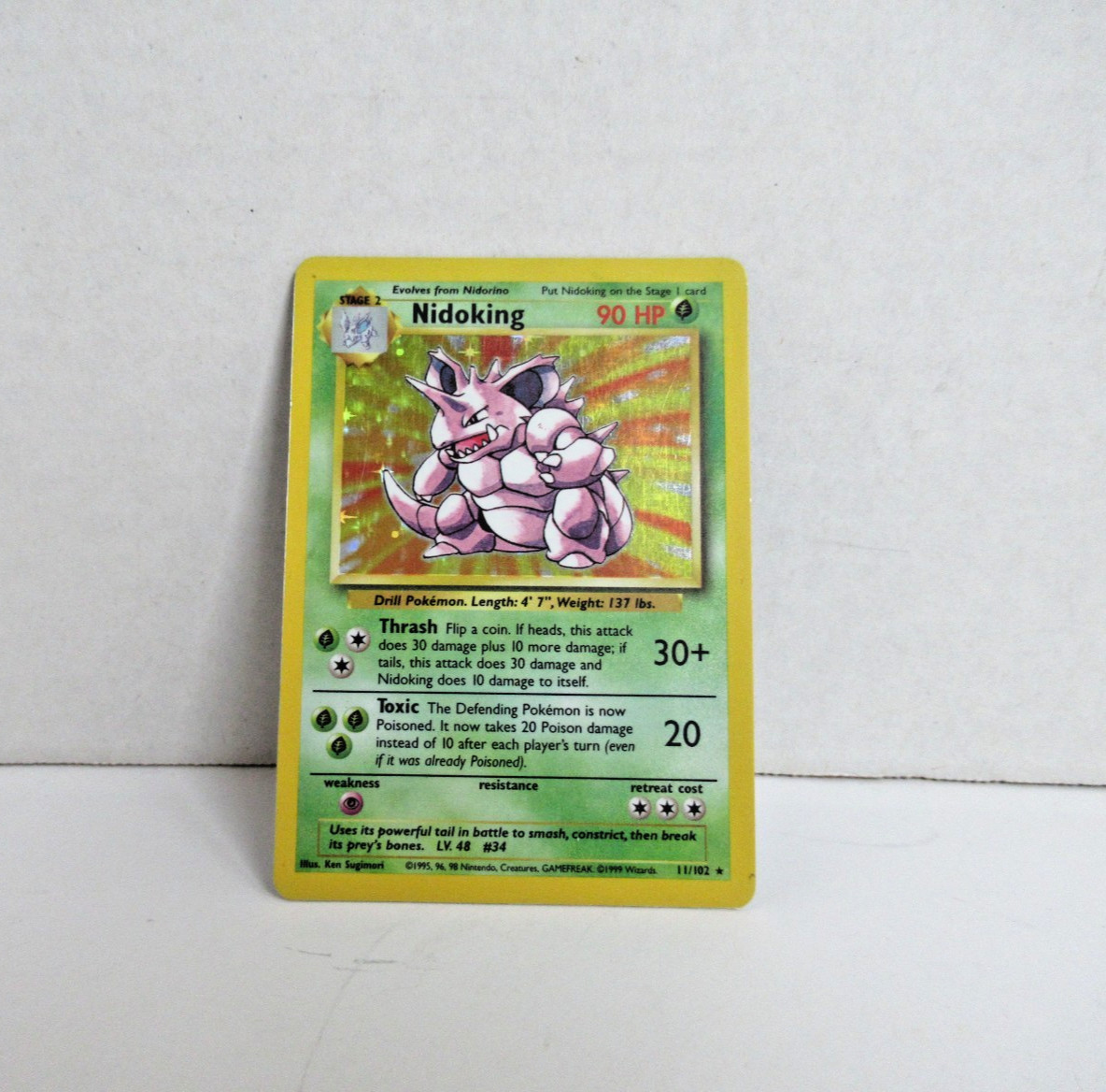 1999 Pokemon Unlimited #11/102 Nidoking Holo 1999 Pokemon Unlimited #11/102 Nidoking Holo