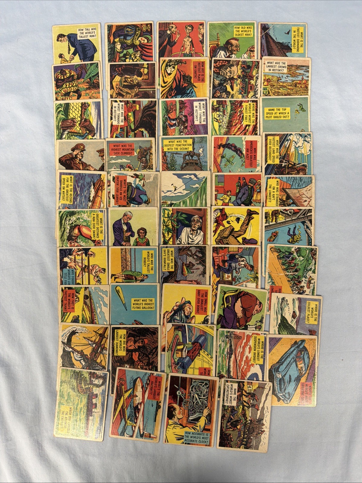 1957 Topps Isolation Booth LOT of 49 cards NO Dups Low Grade