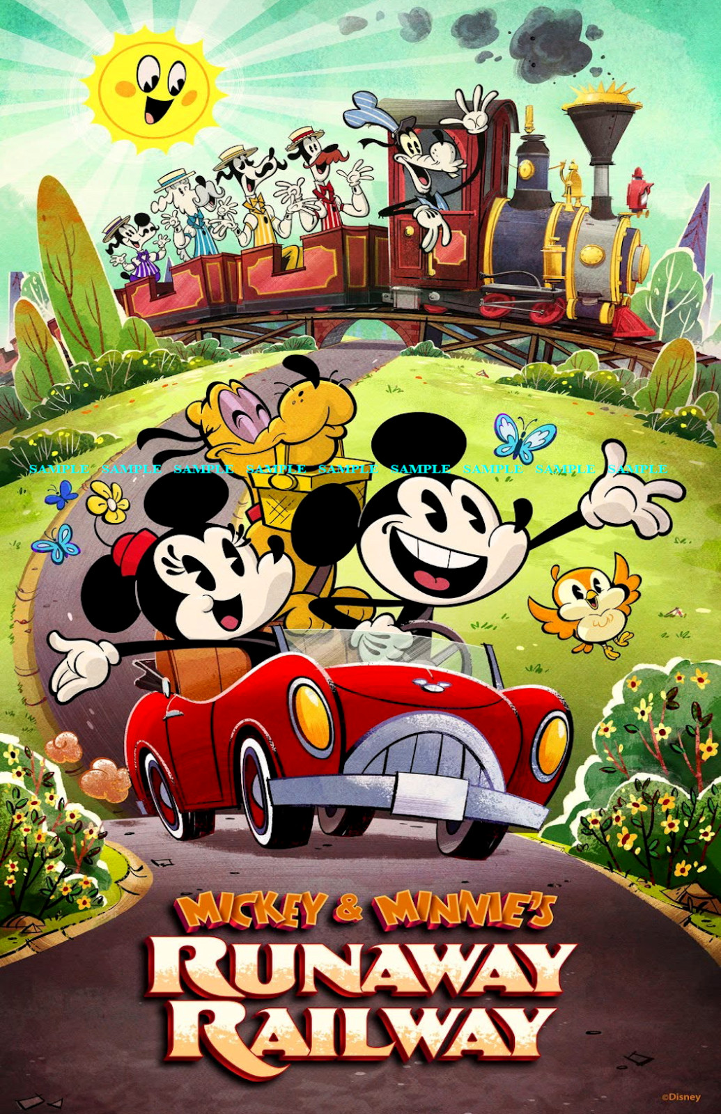 2020 Disney Mickey & Minnies Runaway Railway 11  x17 Hollywood Studios Poster