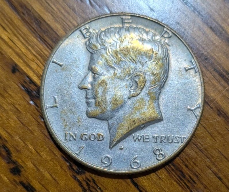 1968 kennedy half dollar double headed magicians trick coin