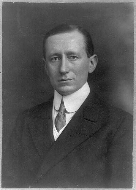 Photo:Guglielmo Marconi 1908 Italian Inventor Portrait Head and Shoulders