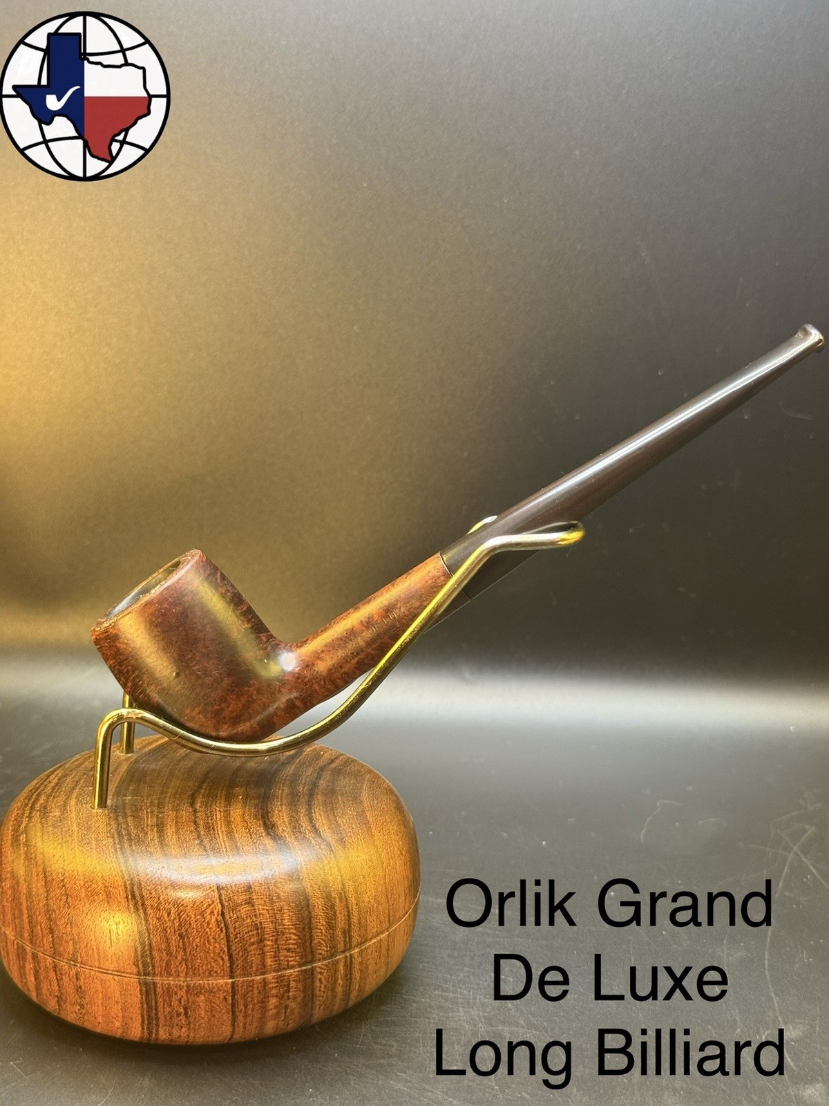 Vintage Orlik Grand De Luxe Long Billiard Tobacco Pipe
