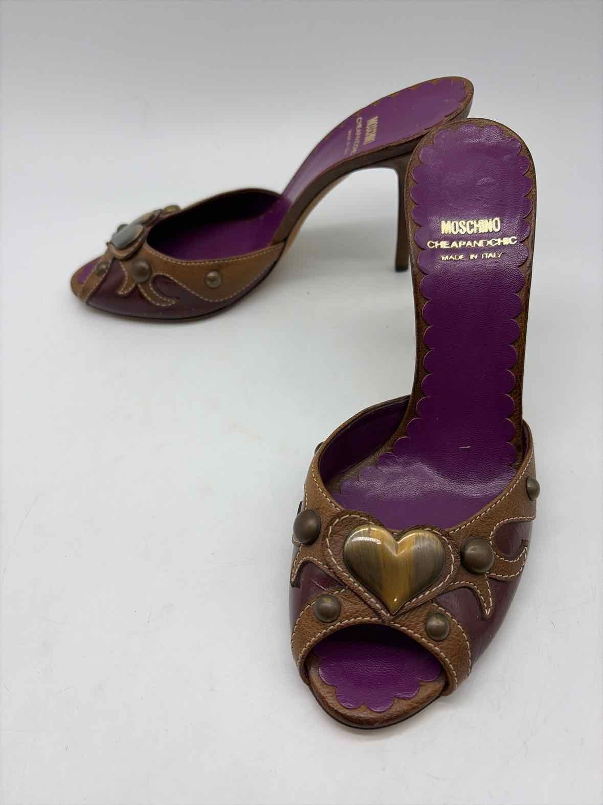 Moschino Cheap & Chic Purple Size 39 Heels