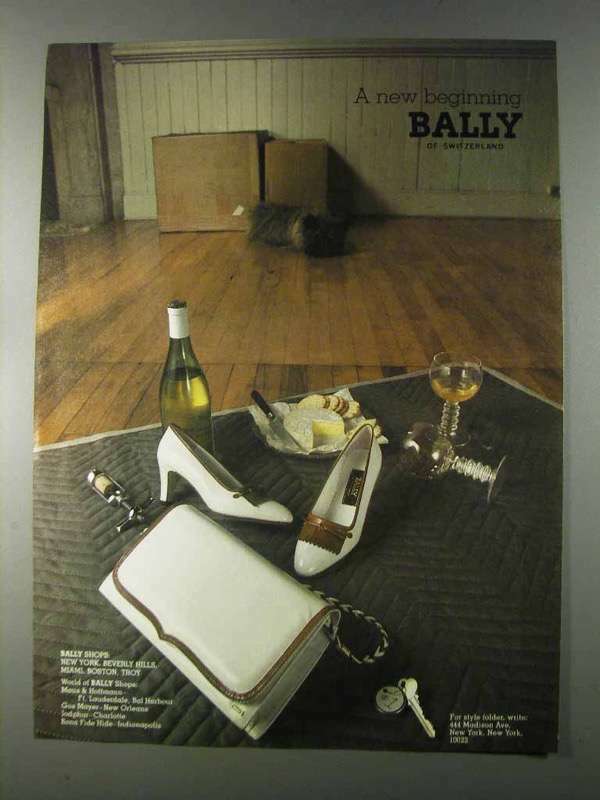 1980 Bally Shoes and Handbags Ad - A New Beginning