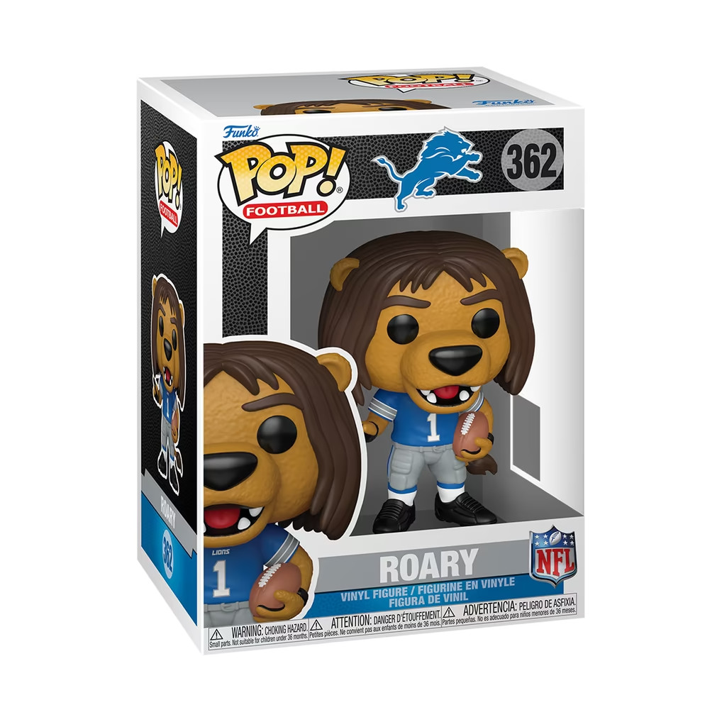 [ BIG SALE ] Detroit Lions Funko Roary NFL Mascot Pop Vinyl Figure - US STOCK