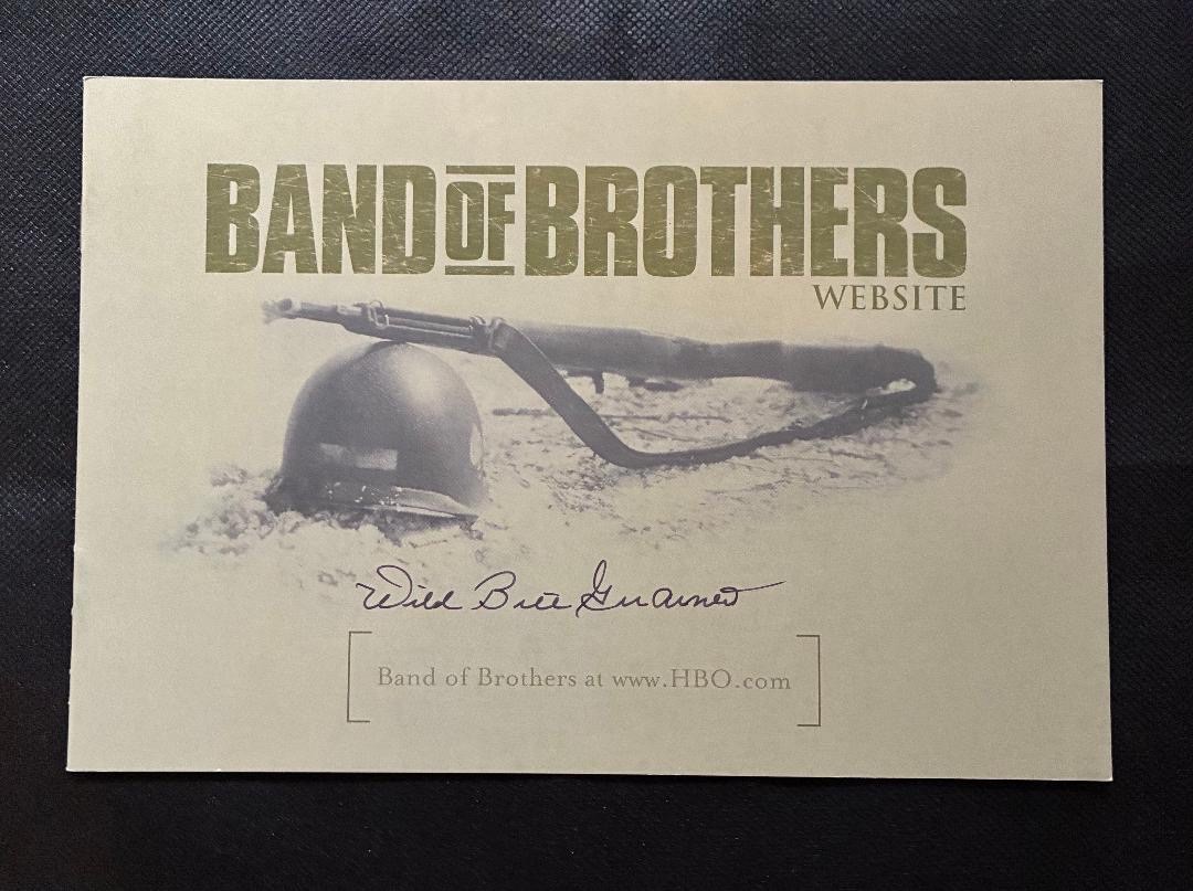 HBO Band Of Brothers Pamphlet Signed By  Wild Bill Guarnere