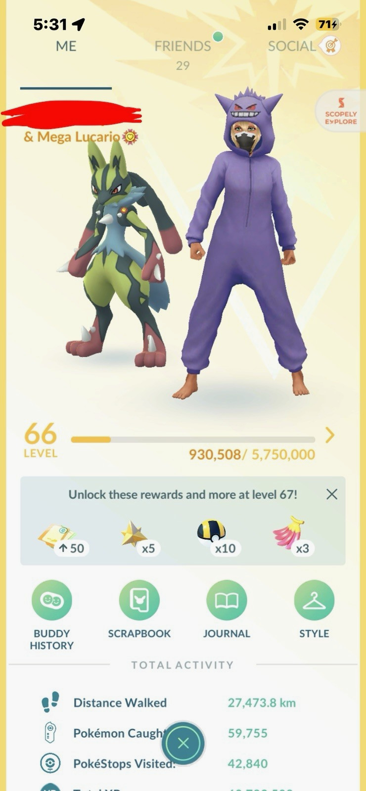 Pokémon GO Level 66 Game Account Shiny 529 ✨ 400+ GUARANTEED LUCKY SHINYS ￼