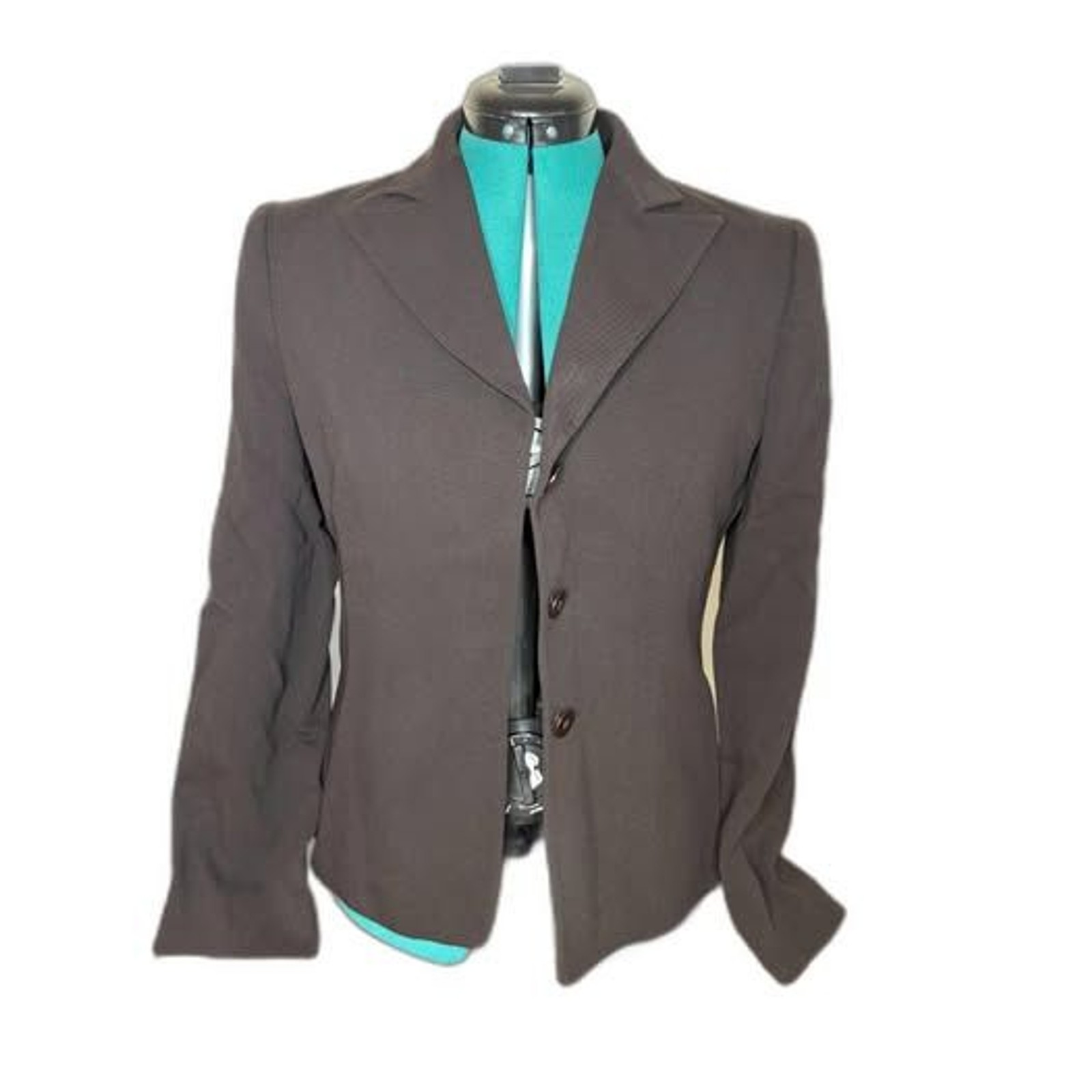 Vintage 90s Giorgio Armani Le Collezioni Brown Blazer Size 6 Italy 100% Wool