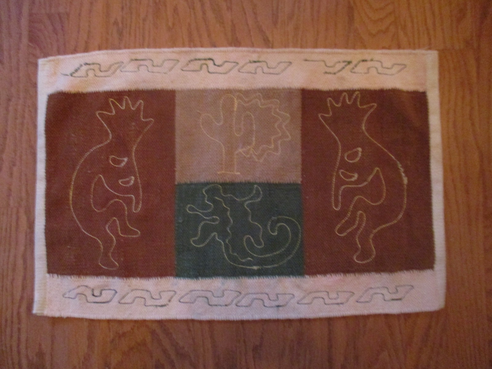 Vintage Southwestern Native American Culture Woven Saddle Blanket, Rug 18\