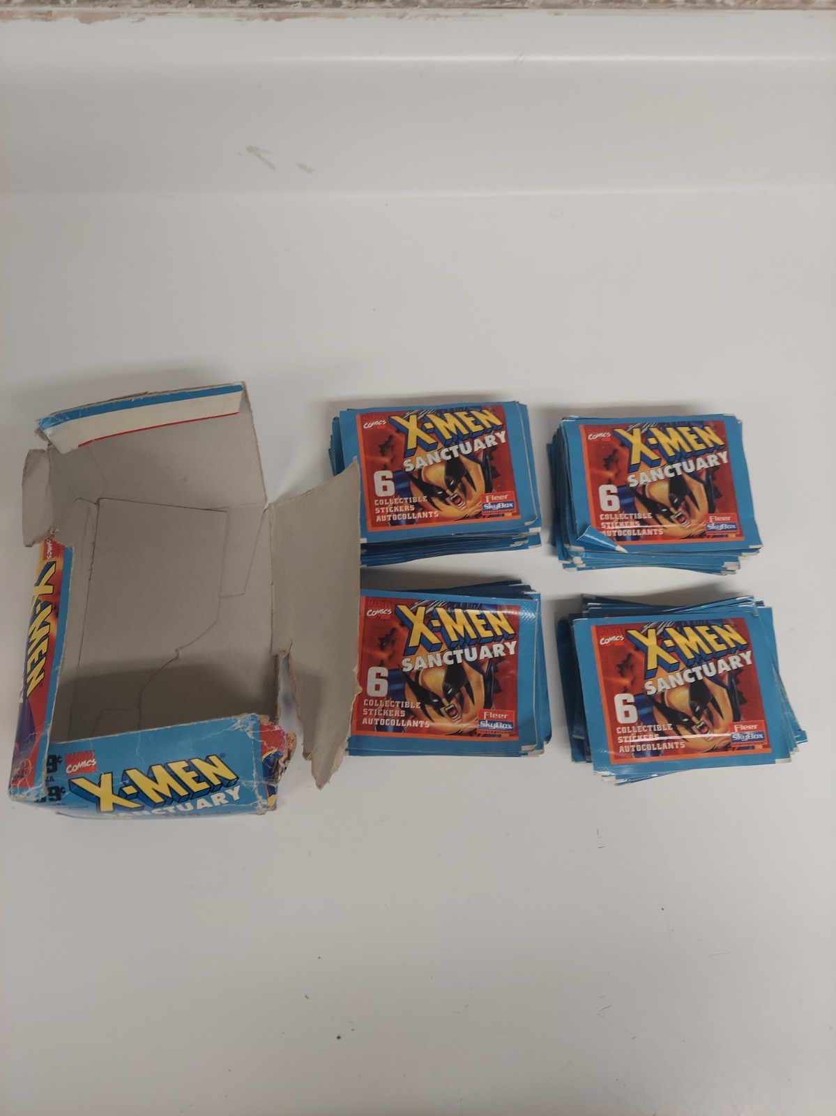 1996 Fleer/Skybox  X-Men Sanctuary 96 Sealed Sticker packs Marvel Italy 