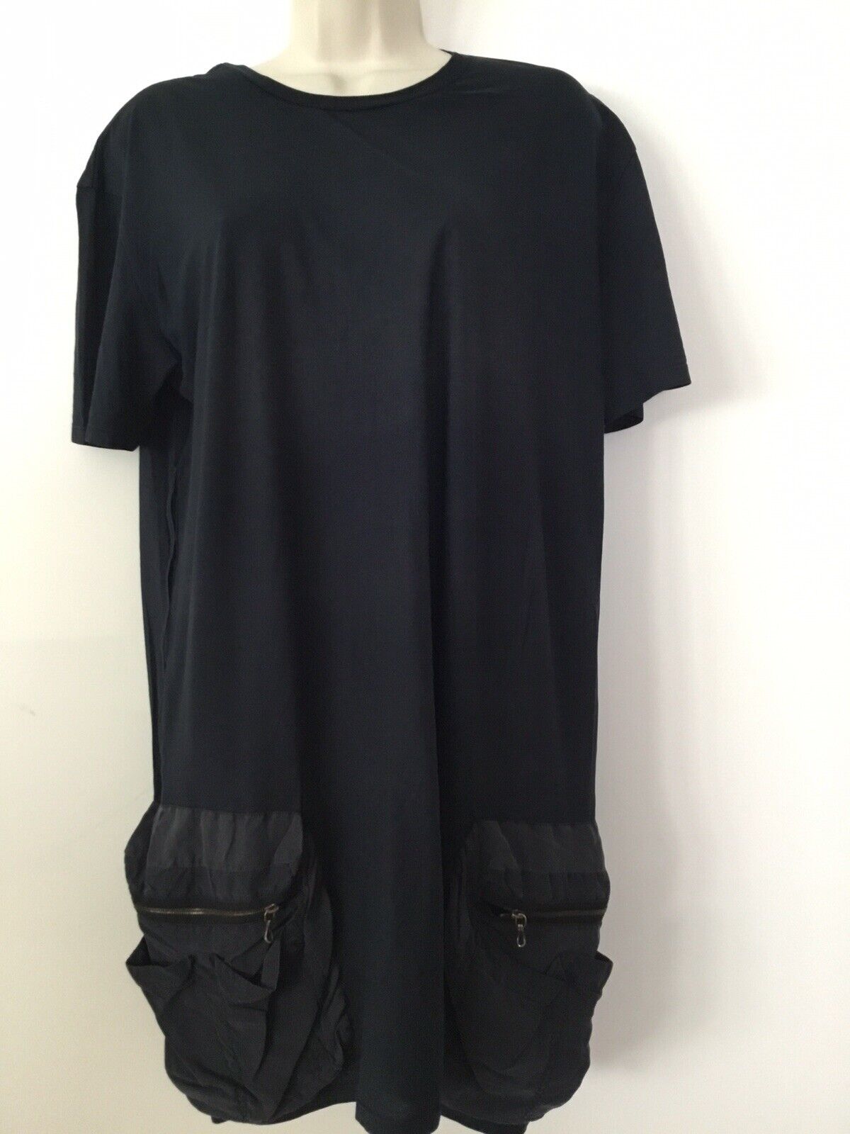 Lanvin Paris Cotton Silk Side pockets  Top Shirt  Size :L Made in France.