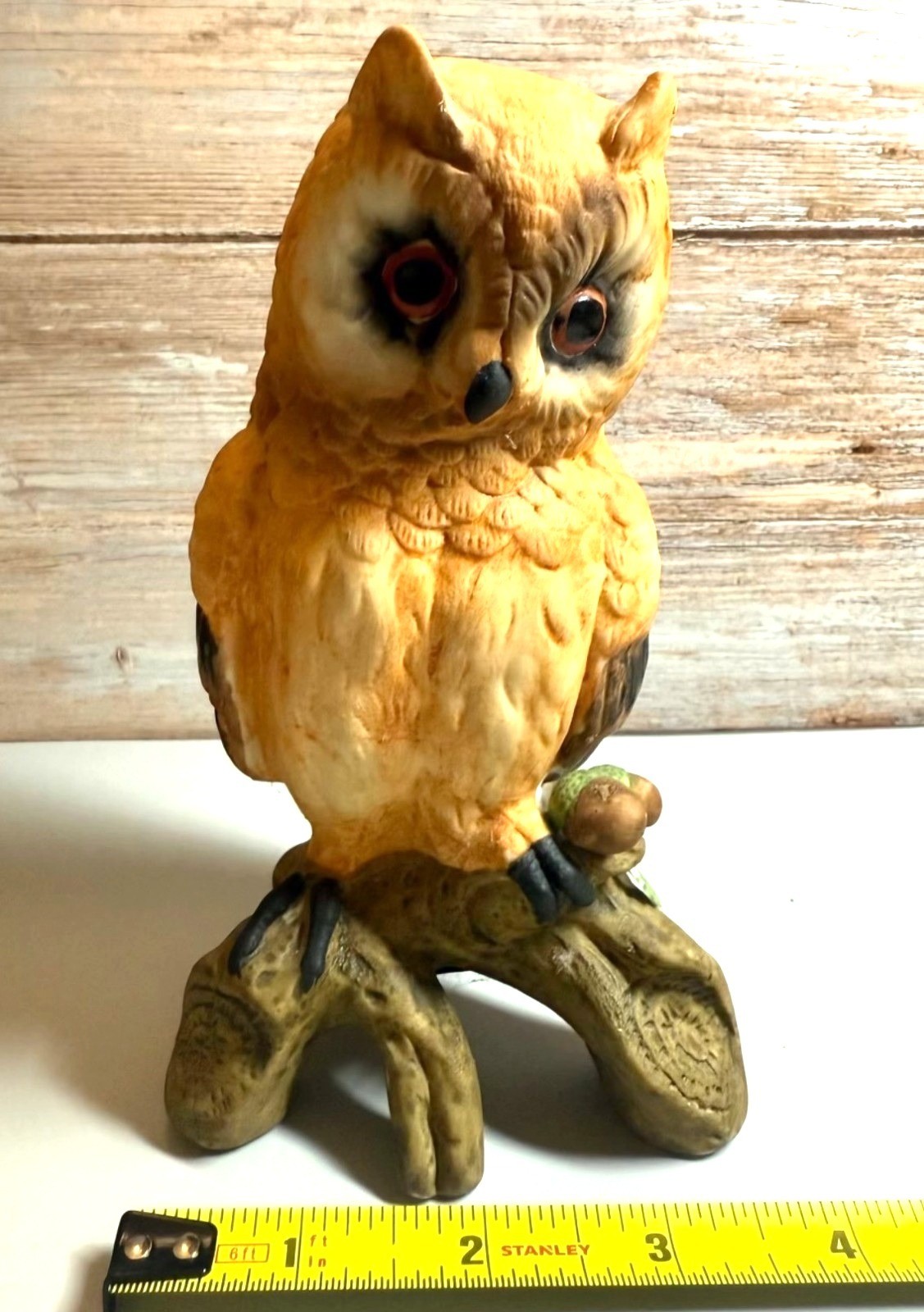 Vinatge Porcelain Owl Figurine Hand Painted Ardalt Japan Bird Woodland Decor