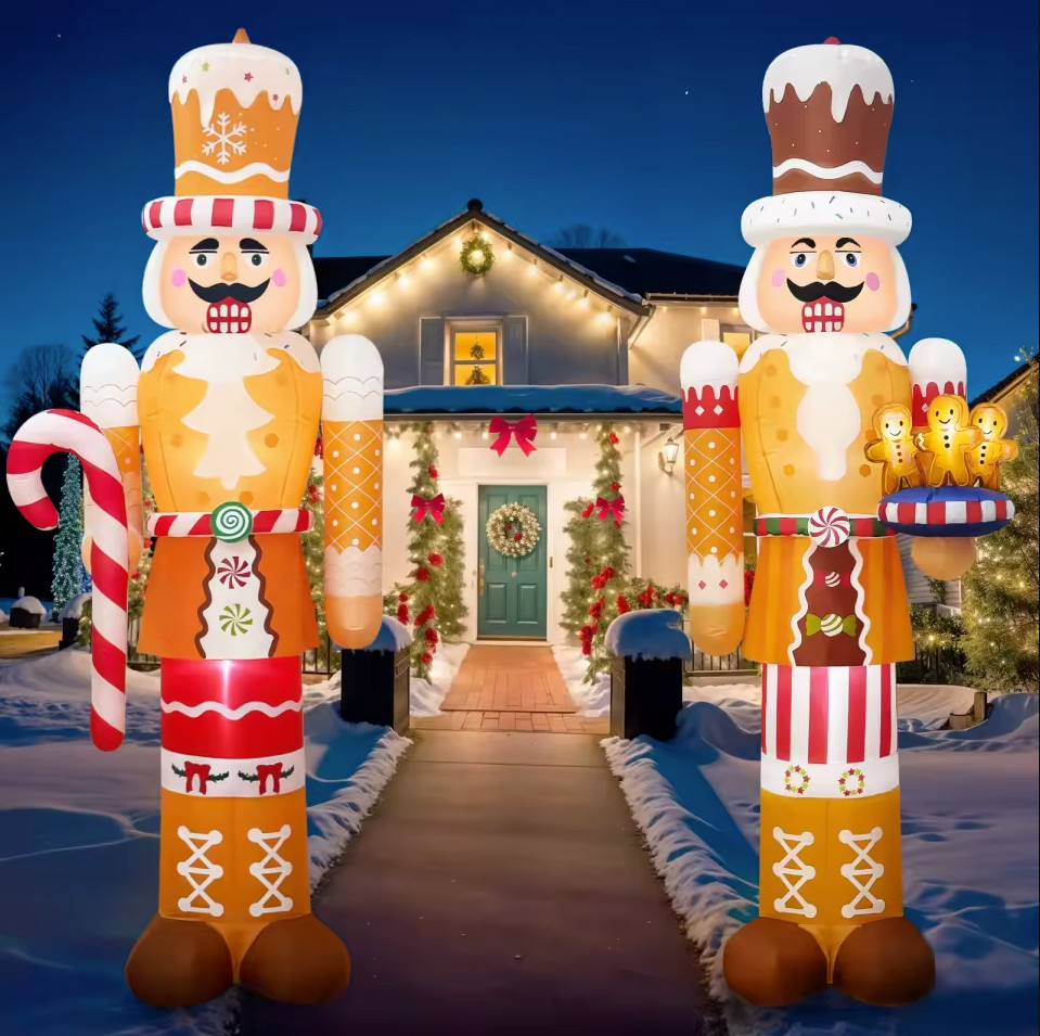 8ft Giant Inflatable Nutcracker, great for christmas time