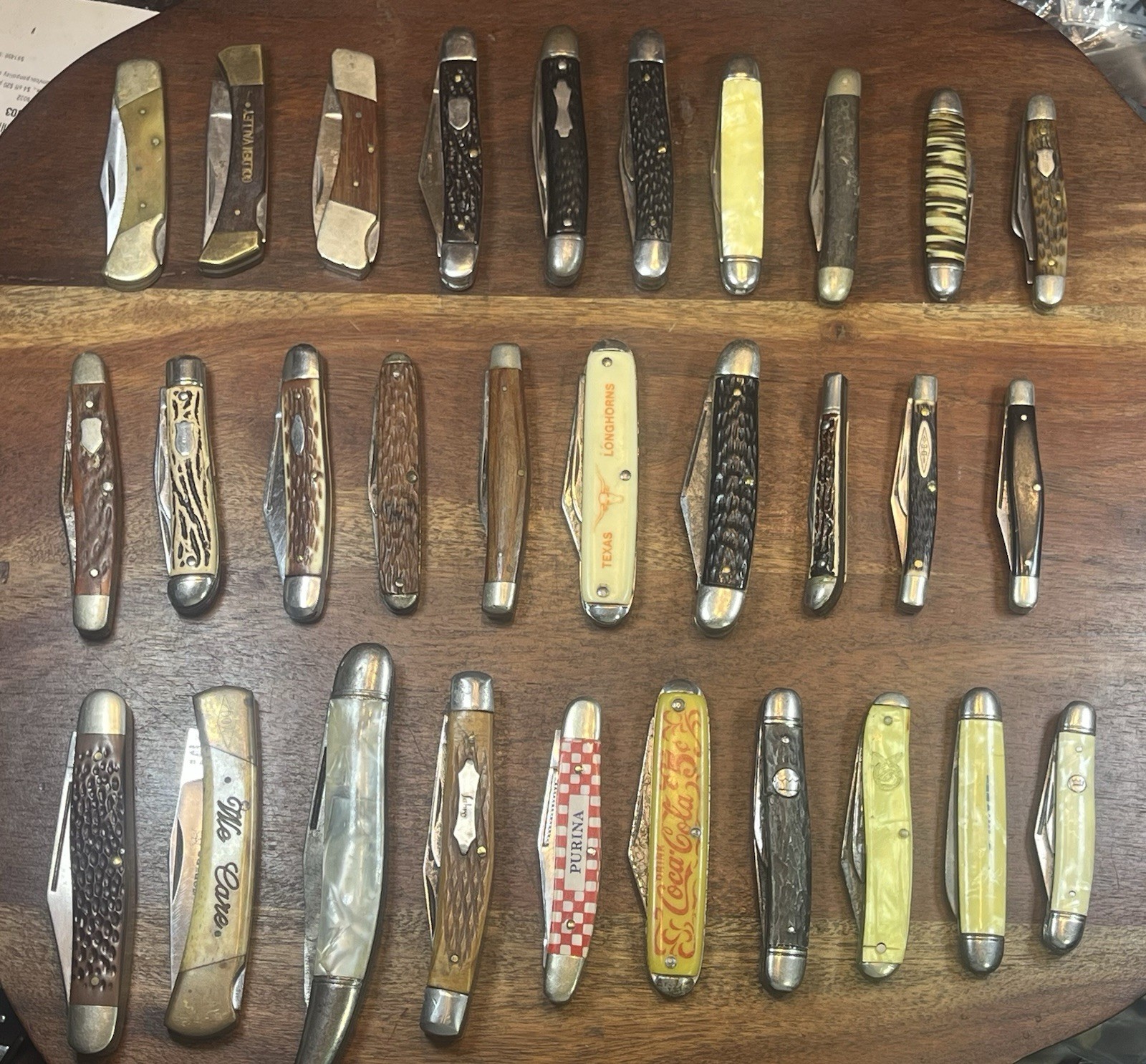 TSA CONFISCATED Hand Selected & Inspected Vintage Pocket Knife (Lot of 30)