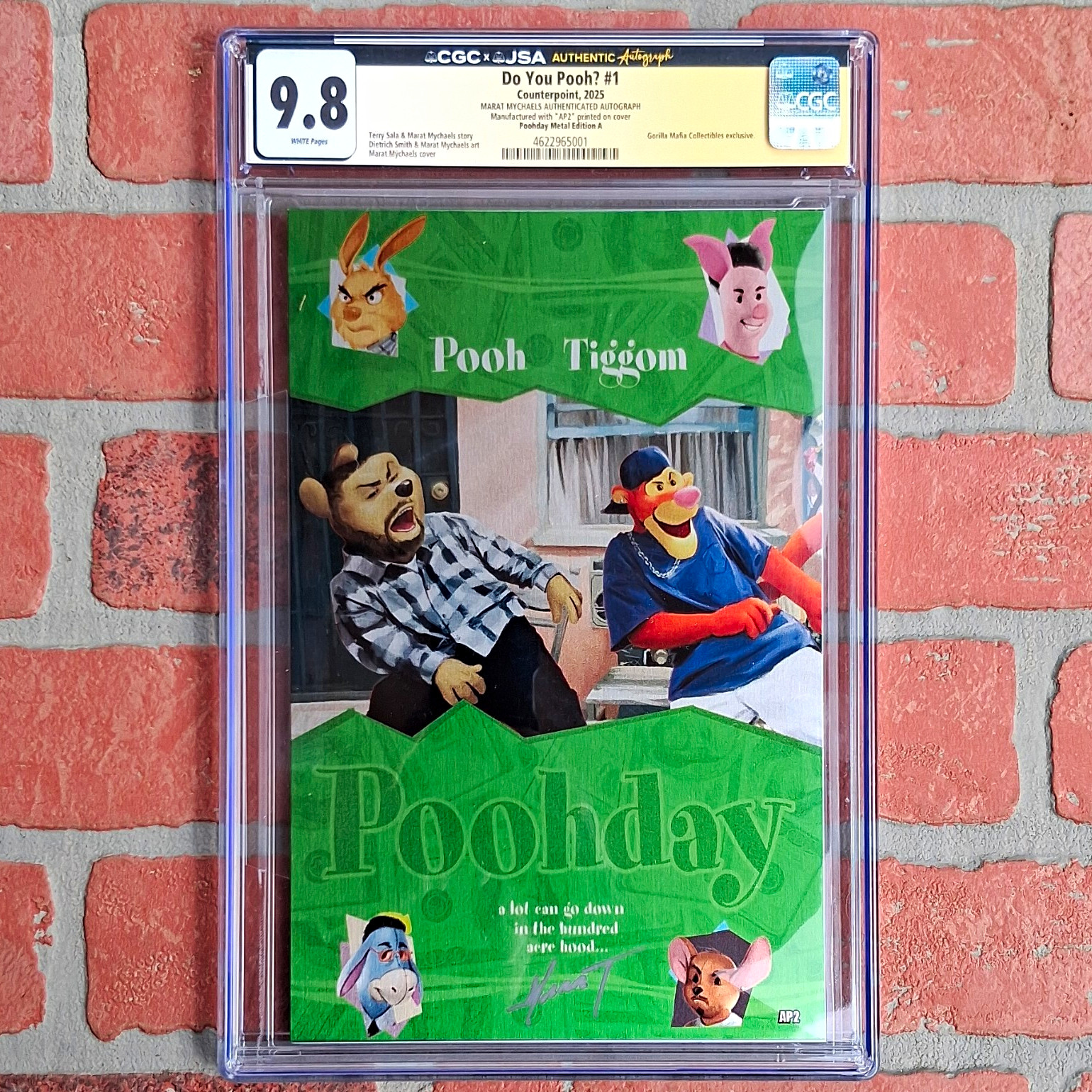 Do You Pooh? #1 Poohday Metal Edition Gorilla Mafia Var CGC 9.8 EXTREMELY RARE
