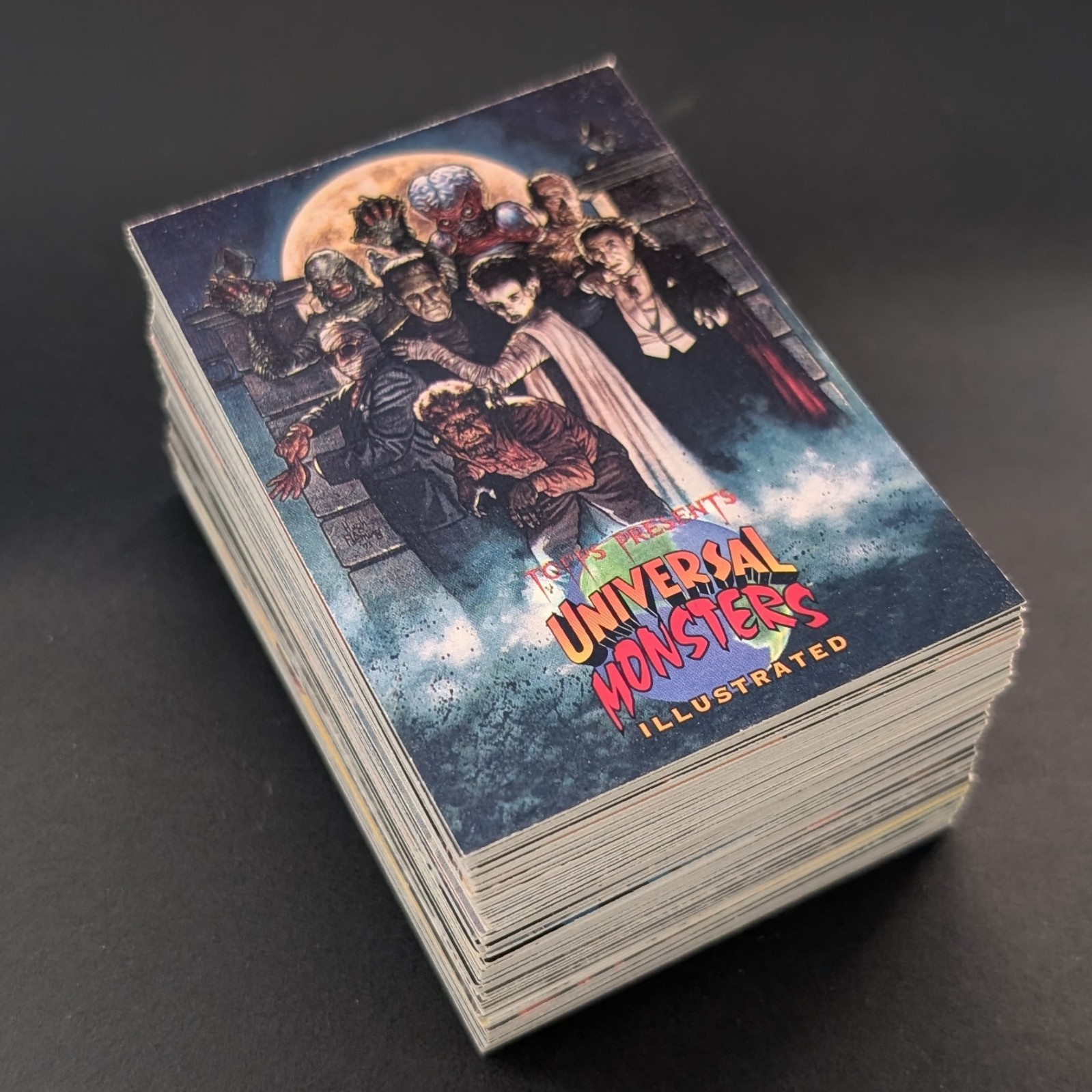 UNIVERSAL MONSTERS ILLUSTRATED 1991 Complete Base Card Set (100 cards) TOPPS