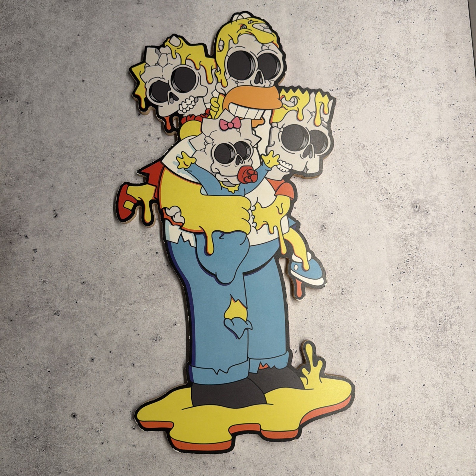 Matt Gondek Nuclear Family, 2018 AP 2/10 24-1/4 x 13-1/2 inches Wood Cut Print
