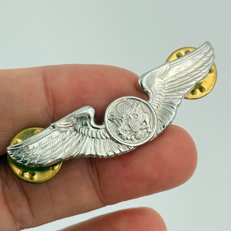 WW2 USAAF Army Air Corps Air Crew WINGS Pin Military Force Defense WW2 USAAF Army Air Corps Air Crew WINGS Pin Military Force Defense