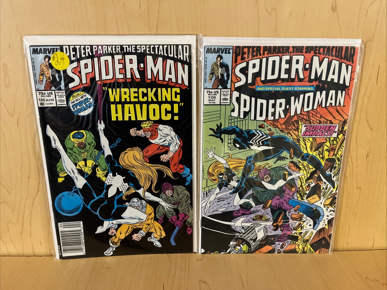 Marvel Comics Peter Parker, The Spectacular Spider-Man #125 & 126 (1988)